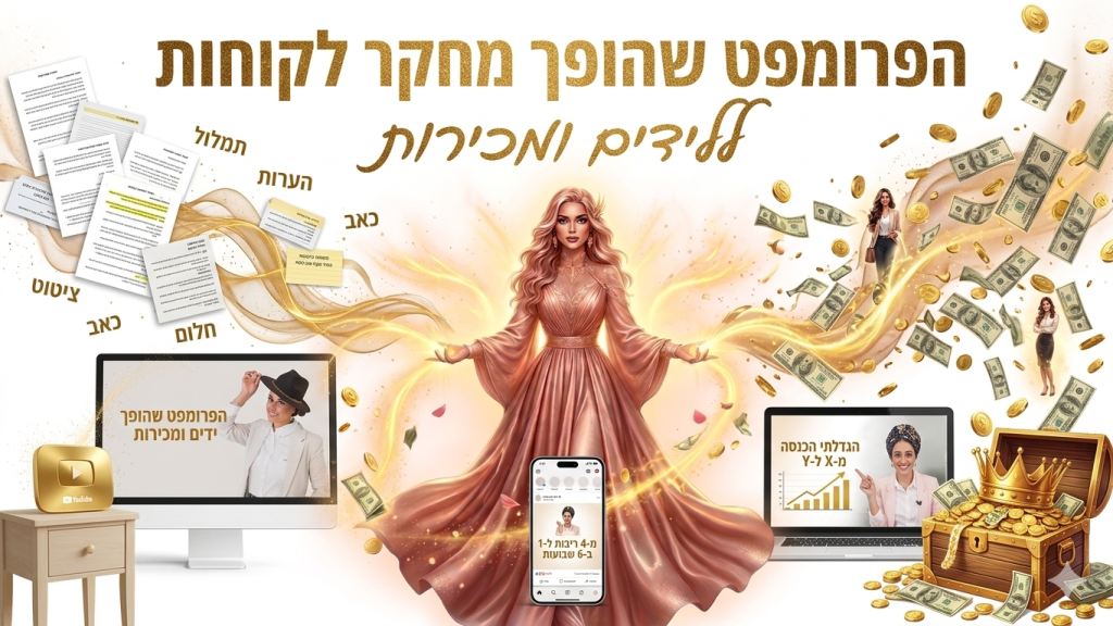 סוכן התוצאות — הפרומפט שהופך מחקר לקוחות ללידים ומכירות